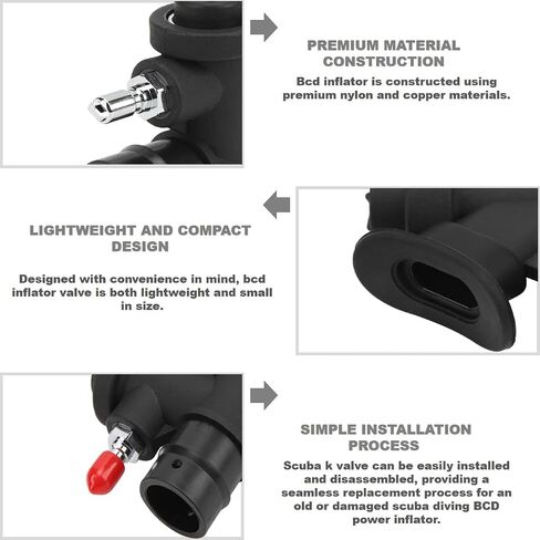 Diving BCD Power Inflator,Reliable Performance BCD Power Inflator,Exquisite Workmanship Comfortable Hand Feel BCD Power Inflator,for Standard 1 Inch Hose in Saudi Arabia