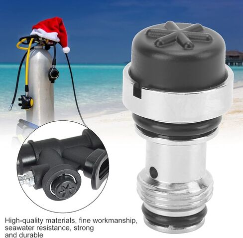 Qiilu for Bcd Power Inflator Replament Power Inflator Replament Diving Replament for Bcd Power Inflator Kshaped Valve Chrome Plated Brass Core in Saudi Arabia