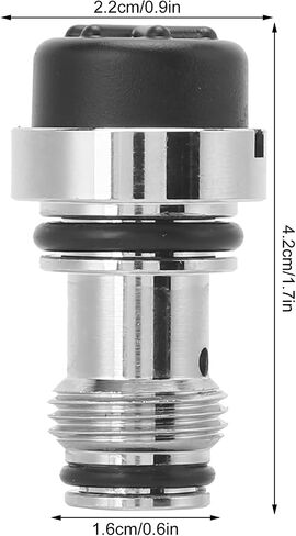 Qiilu for Bcd Power Inflator Replament Power Inflator Replament Diving Replament for Bcd Power Inflator Kshaped Valve Chrome Plated Brass Core in Saudi Arabia