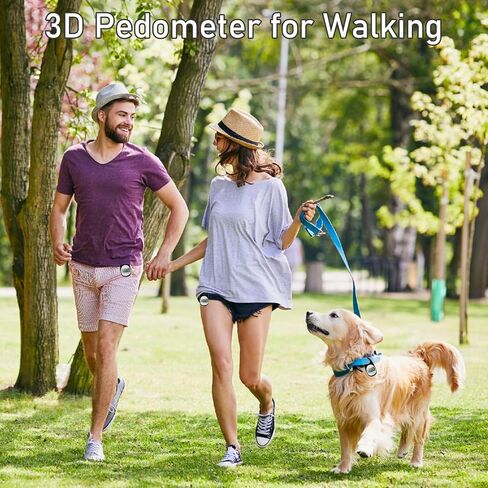 3D Pedometer with Carabiner, Accurate Step Tracker, Step Counter, Distance Tracker, 7 Days Memory, Calorie Counter for Men Women Kids Seniors in Saudi Arabia