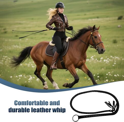 Faux Leather Black Whip Costume Whip Handmade Bullwhip, Whips for Stage Performance Racing Cosplay Costume Accessories,Whip Costume Accessory Horse Riding Crops Equestrianism in Saudi Arabia