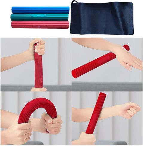 Twist Bar Flexible Home Gym Use Golf Training Workout Improve Grip Strength Wrist Resistance Bar Resistance Band for Athletes, 3 Pack Big Force in Saudi Arabia