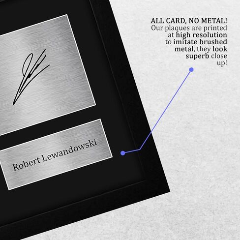 HWC Trading Robert Lewandowski Barcelona Gifts Printed Signed Autograph Picture for Soccer Fans and Supporters - US Letter Size in Saudi Arabia