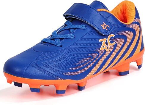 ZVC Kids Soccer Cleats Boys Girls Soccer Shoes Outdoor Firm Ground Youth Football Cleats for Little Kid/Big Kid in Kuwait