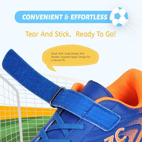 ZVC Kids Soccer Cleats Boys Girls Soccer Shoes Outdoor Firm Ground Youth Football Cleats for Little Kid/Big Kid in Kuwait