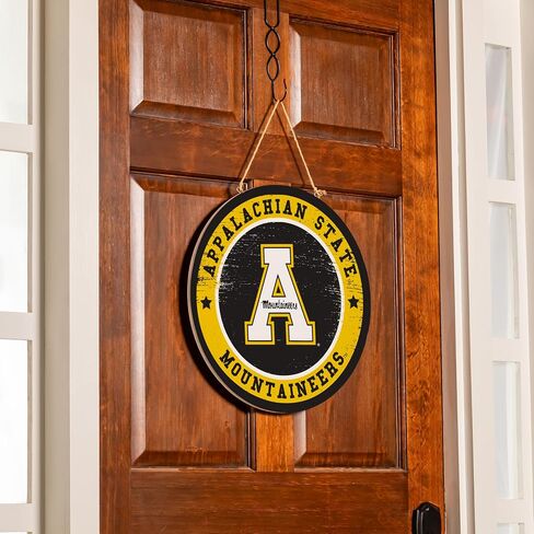 NCAA University of Alabama Door Decor, 18" Round Wood College Welcome Sign for Front Door, Indoor Outdoor Sports Wall Hanging for Porch, Dorm, Man Cave in Saudi Arabia