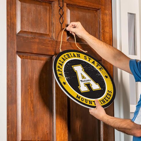 NCAA University of Alabama Door Decor, 18" Round Wood College Welcome Sign for Front Door, Indoor Outdoor Sports Wall Hanging for Porch, Dorm, Man Cave in Saudi Arabia