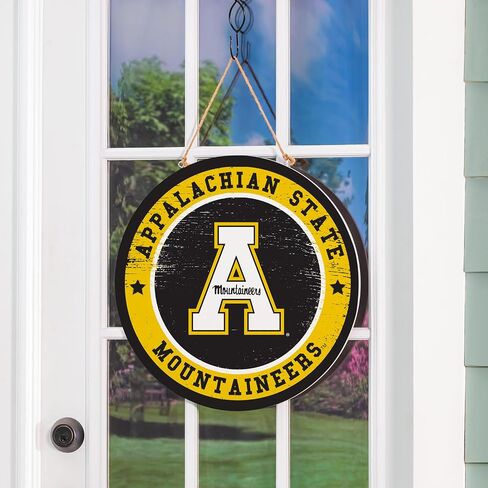 NCAA University of Alabama Door Decor, 18" Round Wood College Welcome Sign for Front Door, Indoor Outdoor Sports Wall Hanging for Porch, Dorm, Man Cave in Saudi Arabia