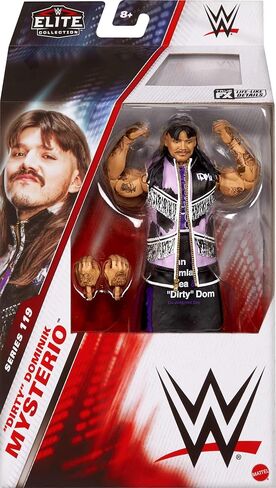 Mattel WWE Elite Action Figure & Accessories، السلسلة #119، دومينيك ميستيريو القابلة للتجميع مقاس 6 بوصات مع 25 نقطة مفصلية وأيدي قابلة للتبديل in Saudi Arabia