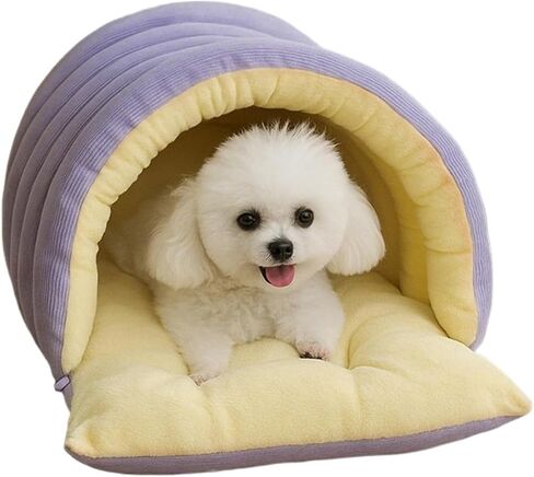 Washable Cat Bed with Zipper Indoor Pet Bed with Removable Cover Soft Fleece Cat Bed(Carbon,Small) in Saudi Arabia