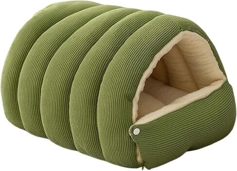 Washable Cat Bed with Zipper Indoor Pet Bed with Removable Cover Soft Fleece Cat Bed(Carbon,Small) in Saudi Arabia