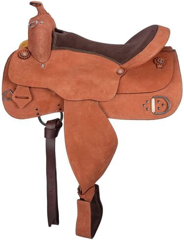 Schneiders Work and Trail II Western Saddle | Lightweight Fiberglass Tree | Roughout Design | Padded Seat | Heavy-Duty Hardware in Saudi Arabia