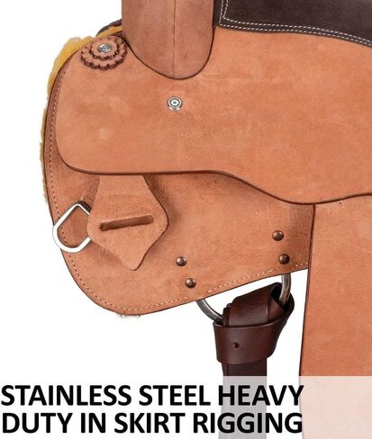 Schneiders Work and Trail II Western Saddle | Lightweight Fiberglass Tree | Roughout Design | Padded Seat | Heavy-Duty Hardware in Saudi Arabia