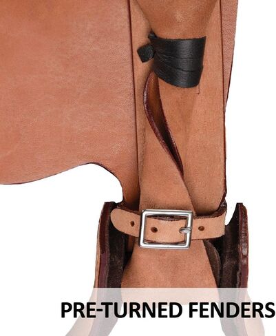 Schneiders Work and Trail II Western Saddle | Lightweight Fiberglass Tree | Roughout Design | Padded Seat | Heavy-Duty Hardware in Saudi Arabia