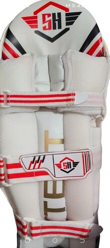 White Light Weight Cricket Batting Leg Guard Pads Handmade Set of 1 in Saudi Arabia