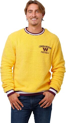 FOCO Washington Commanders NFL Mens Sherpa Crewneck Sweater - L in Saudi Arabia