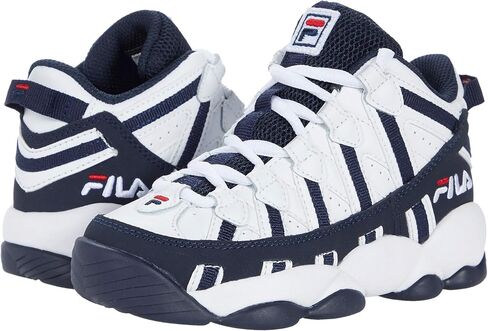 Fila Stackhouse Spaghetti (Little Kid) White Navy Red 12.5 Little Kid M in Saudi Arabia