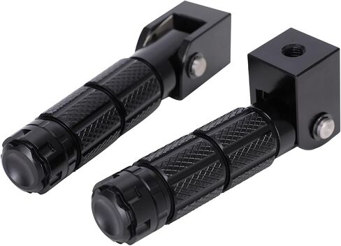 Electric Bike Foot Pegs Passenger Foldable Front/Rear Footpegs Rest Pedal with Mount Bracket CNC Compatible Fit for Ridstar Q20 E Bike Dirt Bike Black in Saudi Arabia