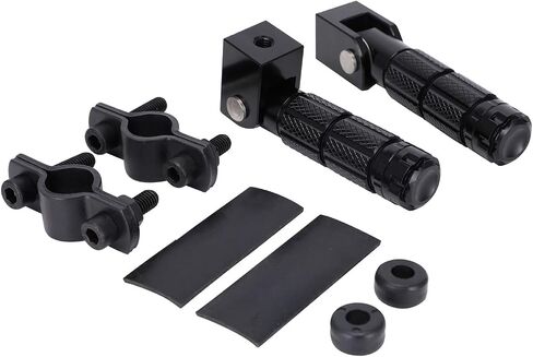Electric Bike Foot Pegs Passenger Foldable Front/Rear Footpegs Rest Pedal with Mount Bracket CNC Compatible Fit for Ridstar Q20 E Bike Dirt Bike Black in Saudi Arabia