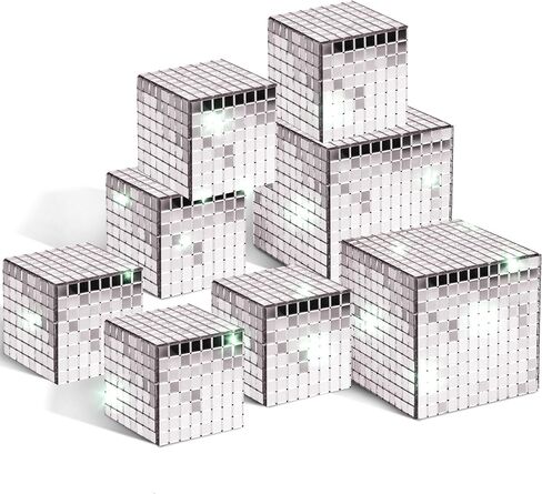 8 قطع مرآة ديسكو عاكسة مكعب ديكورات مسرح الحفلات روز جولد فسيفساء تعكس الدعائم الخفيفة 60 ثانية 70 ثانية الحلي الزفاف عيد الميلاد عطلة مكتب المنزل الملحقات in Kuwait