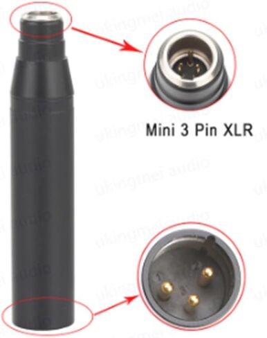 Phantom Power Adapter to 3Pin Male Adapter Male Adapter Male XLR Connector for Condenser Microphone, Clip Type in Saudi Arabia