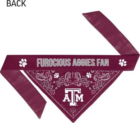 Littlearth NCAA للجنسين NCAA Pet Bandana - باندانا ذات وجهين مع رسومات الفريق على كل جانب in Saudi Arabia