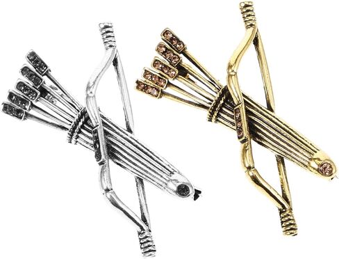 GALPADA 2PCS خمر القوس والسهم بروش دبابيس معدنية التلبيب دبابيس للرجال بدلة أنيقة الملحقات العتيقة النهاية للارتداء الرسمي والأسلوب اليومي in Saudi Arabia