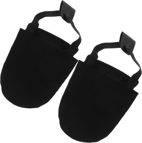 NOLITOY Bowling Shoe Covers with Elastic Band for Men and Women Wear-Resist Cloth Bowling Slipping Mat Lightweight Flexible Shoe Sliders for Smooth Sliding Black in Saudi Arabia