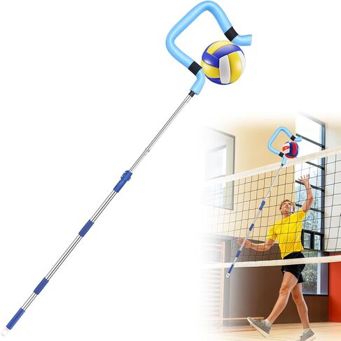 Volleyball Spiking Trainer - Adjustable Length 62" to 85", Ideal for Serving, Spiking & Jumping Drills, Realistic Ball Feel - Perfect Training Equipment for Beginners & Professionals (No Ball) in Saudi Arabia