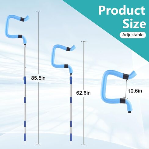Volleyball Spiking Trainer - Adjustable Length 62" to 85", Ideal for Serving, Spiking & Jumping Drills, Realistic Ball Feel - Perfect Training Equipment for Beginners & Professionals (No Ball) in Saudi Arabia