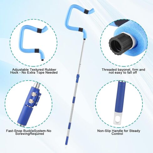 Volleyball Spiking Trainer - Adjustable Length 62" to 85", Ideal for Serving, Spiking & Jumping Drills, Realistic Ball Feel - Perfect Training Equipment for Beginners & Professionals (No Ball) in Saudi Arabia