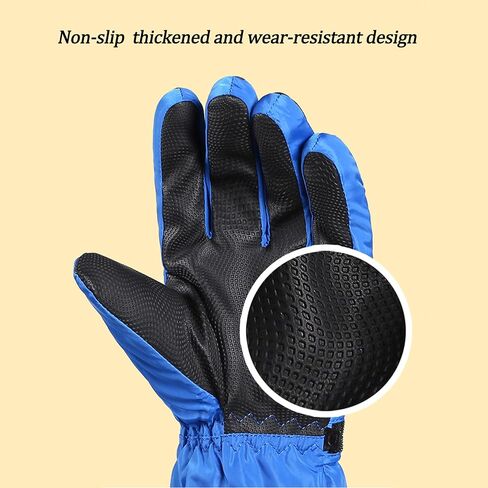 Winter-Skiing-Snowboarding-Gloves Warm Outdoor Sports Mittens for Girls Boys 5-10 Years in Kuwait