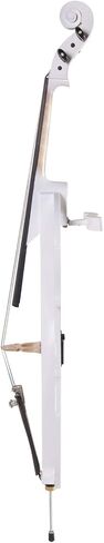 Cecilio CECO-2WH Ebony Electric Silent Pearl White Cello in Style 2, Size 4/4 (Full Size) in Saudi Arabia