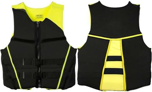 Unisex Buoyancy Swim Vest, Adjustable Swimming Jacket, Summer Water Sport Swim Vest for Boating Swimming Watersports(Yellow,Small) in Saudi Arabia