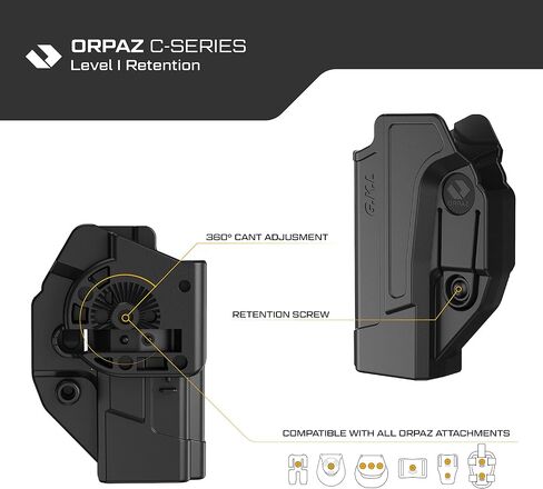 Orpaz C-Series CZ P10C & CZ P10F Holster Compatible with CZ P10C & CZ P10F OWB Holster - Unisex - Will Secure Your Handgun with a Tactical Appearance in Kuwait