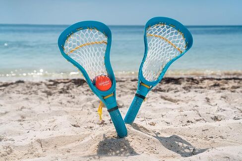 مجموعة Waboba Mini Water Lacrosse ممتعة لألعاب الشاطئ وألعاب حمام السباحة - تأتي مع كرة نطاطة مائية أصلية - حجم صغير للسفر in Saudi Arabia