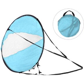 EVTSCAN Kayak Sails, 43 Inch Foldable Downwind Windsurfing Sails Kit Upwind Wind Paddle Sail for Kayak Boat Sailboat Canoe in Kuwait