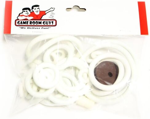 مجموعة حلقات مطاطية بيضاء من Game Room Guys Gottlieb Hurdy Gurdy Pinball in Saudi Arabia