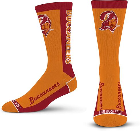 من أجل Bare Feet NFL Classic TAMPA BAY BUCCANEERS MVP Crew Sock Team، لون كبير in Saudi Arabia