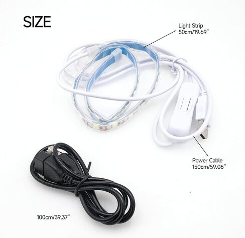 Soundspire Saxophone & Flute Leak Light, 50cm LED Strip + 1m Extension Cable, Woodwind Instrument Repair Tool for Sax, Flute Maintenance in Kuwait