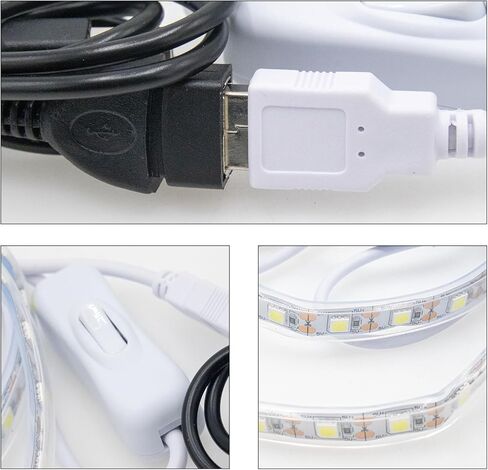 Soundspire Saxophone & Flute Leak Light, 50cm LED Strip + 1m Extension Cable, Woodwind Instrument Repair Tool for Sax, Flute Maintenance in Kuwait