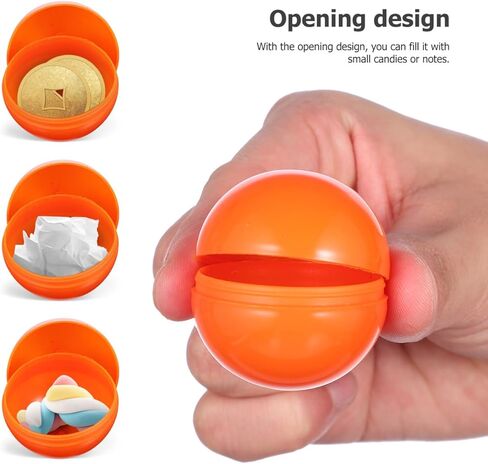 VICASKY Raffle Balls 25pcs 4cm Balls Plastic Hollow Bingo Raffle Round Machine Capsules Game Props for Party Openable Table Activity Pong Raffles Entertainment DIY Outdoor in Kuwait