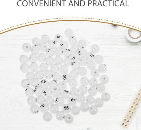 VICASKY Bingo Balls Only Ball Replacement Entertainment Plastic White Machine Tickets Game Boards Raffle Numbers 1-75 Numbered Mini Small 75pcs Props Easy to Find No Fading Lightweight in Kuwait