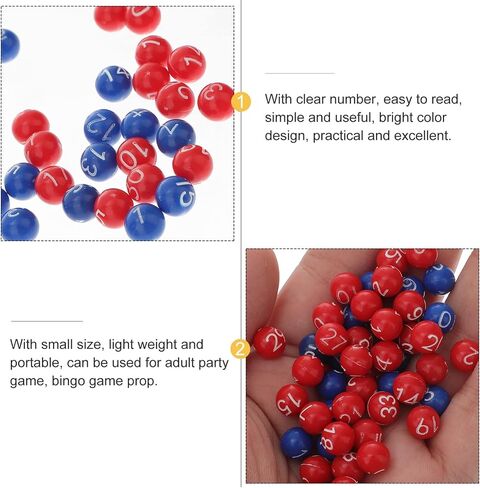 Gadpiparty 49pcs Mini Two-Color Engraved Raffle Game Plastic Bingo Number for Party Fun for Raffle Games and Event Prizes in Saudi Arabia