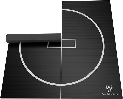 Great Call Athletics | 10’ x 10’ Wrestling Mat 1.25" Thick Collegiate Quality Thick Flexi Roll Jiu Jitsu Mats Home bjj Tape in Saudi Arabia