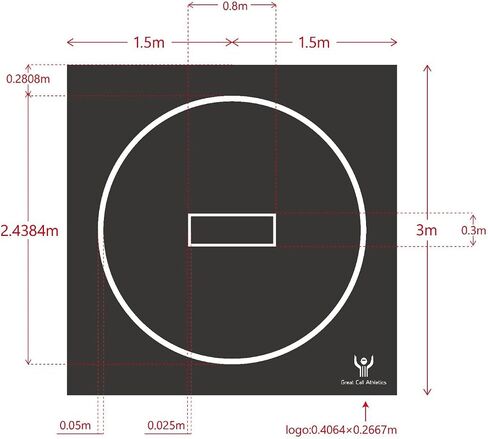 Great Call Athletics | 10’ x 10’ Wrestling Mat 1.25" Thick Collegiate Quality Thick Flexi Roll Jiu Jitsu Mats Home bjj Tape in Saudi Arabia