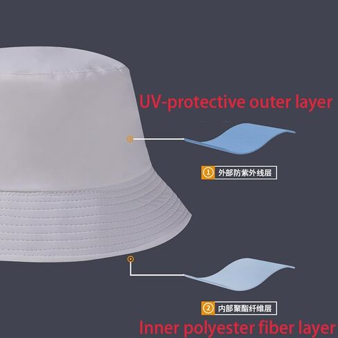 Outdoor Bucket Hat with UV Protection, Quick-Dry, Adjustable Chin Strap, Khaki in Saudi Arabia