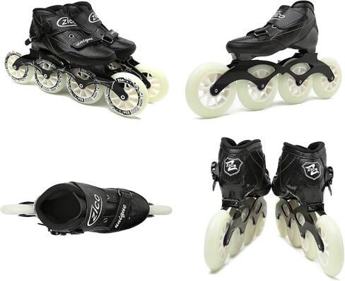 4 Wheels Inline Speed Skates, Roller Skates for Unisex, High Performance Professional Racing Skating Boots, for Beginners and Teens in Kuwait