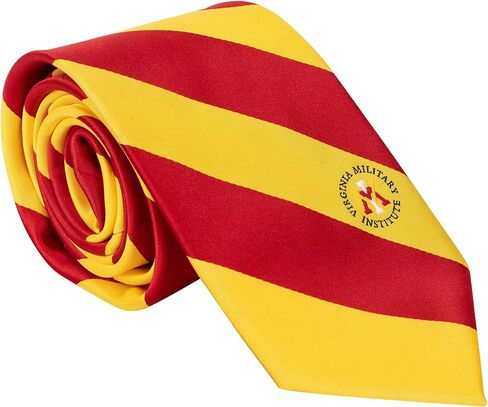 ربطة عنق من Desert Cactus Virginia Military Institute Tie Keydets VMI 100% بوليستر مع شعار مرخص رسميًا (النمط A) in Saudi Arabia