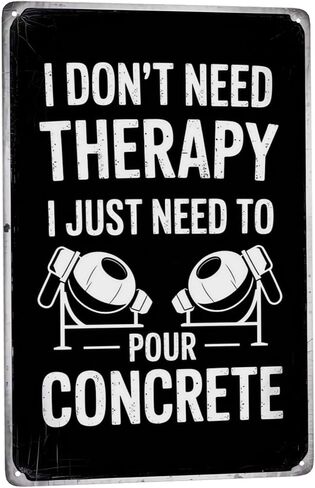 8X12 Inches Concrete Worker Concreter Concrete Builder Signs Poster Wall Plaques For Home,Outdoor Garden,Patio Decoration With Quotes Wall Art Vintage Aesthetic Room in Saudi Arabia